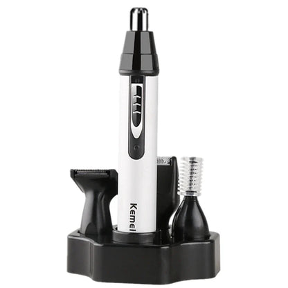 Original All-in-1 Rechargeable Nose Ear Hair Trimmer: Men's Grooming Kit - Electric Eyebrow and Beard Trimmer, Nose and Ears Trimmer