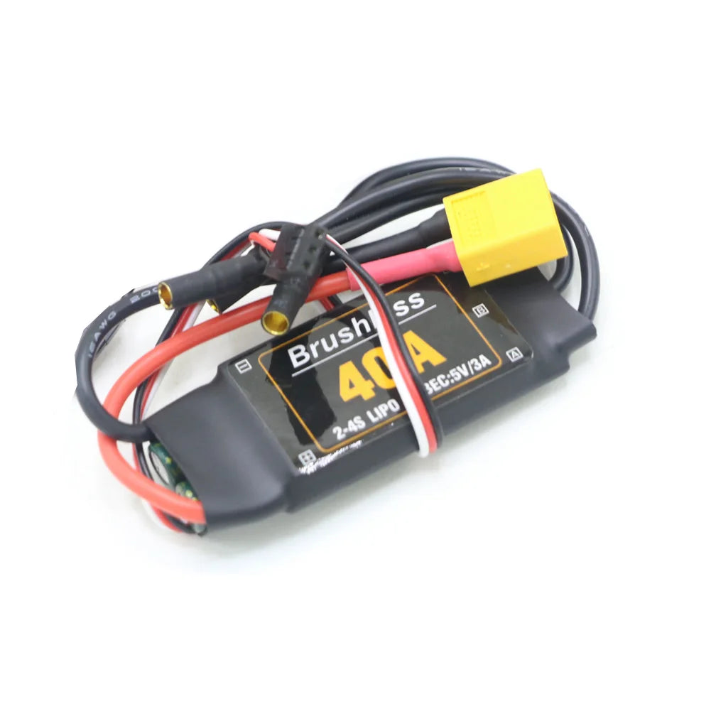 Mitoot 40A Brushless ESC Speed Controller — 2-4S with 5V 3A UBEC for RC FPV Quadcopters, Airplanes & Helicopters
