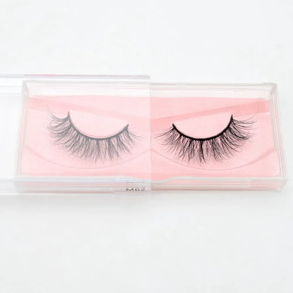Visofree 3D Mink Eyelashes – Thick Handmade Full Strip Cruelty-Free False Lashes for Makeup M56