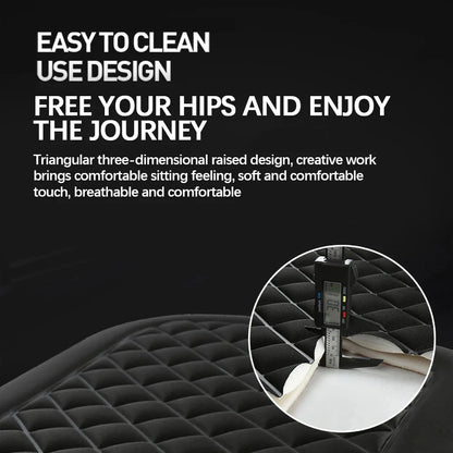 Washable Universal Car Seat Cushion – Breathable, Non-Slip Memory Foam for Vehicle & Office Chair Comfort