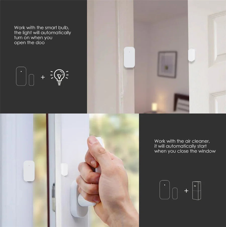 Original Aqara ZigBee Door & Window Sensor – Wireless Smart Home Security, Works with MiHome & HomeKit APP (MCCGQ11LM)