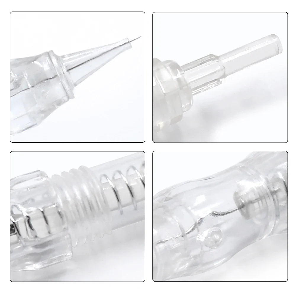 Biomaser 10PCS Revolution Tattoo Needles – 1R, 2R, 3R, 5R Permanent Makeup Cartridge for Eyebrow Tattoo Machines