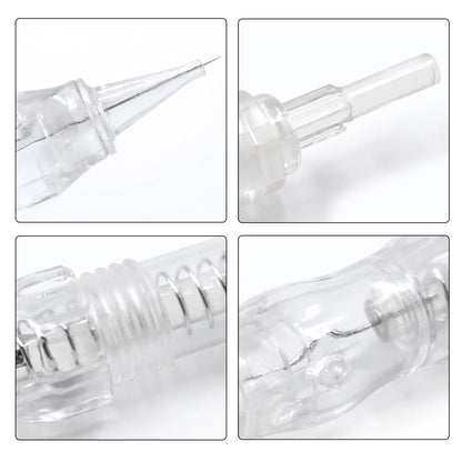 Biomaser 10PCS Revolution Tattoo Needles – 1R, 2R, 3R, 5R Permanent Makeup Cartridge for Eyebrow Tattoo Machines