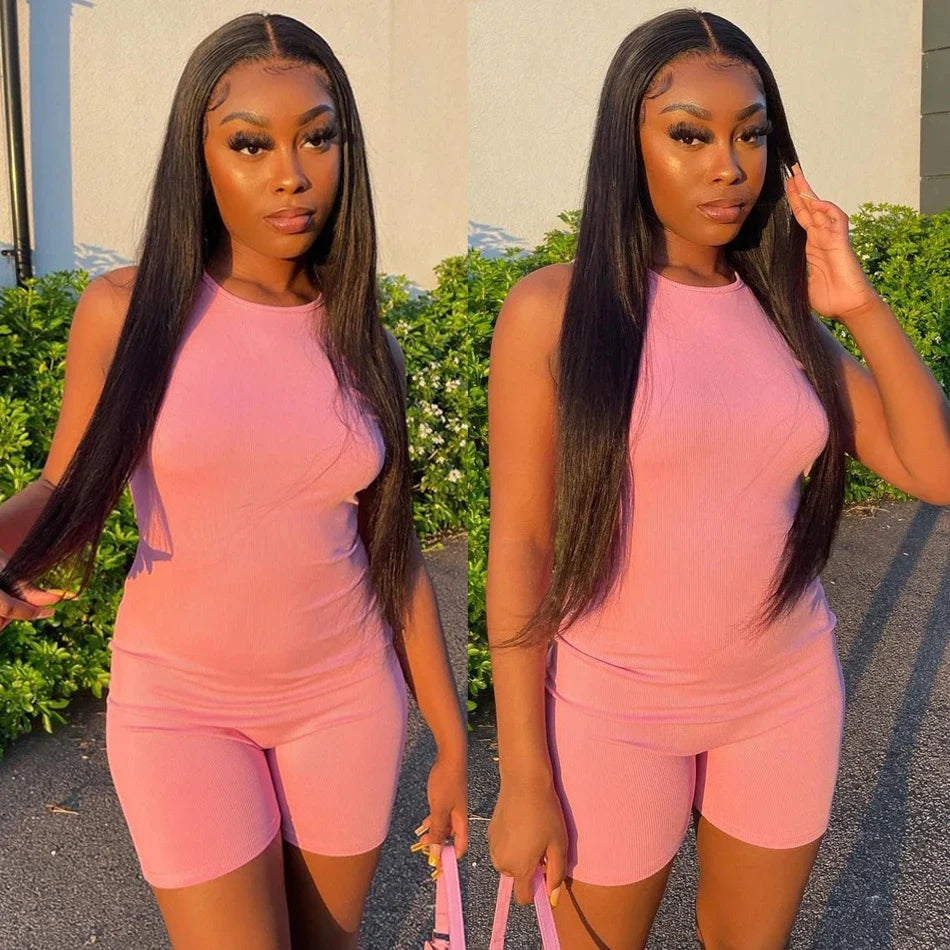 HD Lace Front Human Hair Wig – Straight 13x4 13x6 Transparent Lace Frontal, Pre-Plucked Glueless Wig for Women