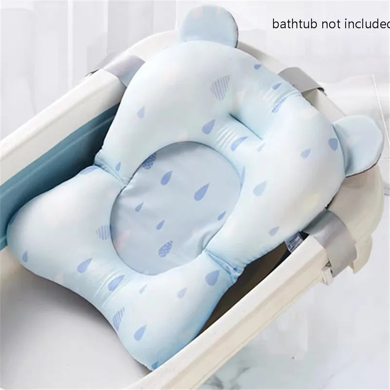 Non-Slip Baby Bath Cushion – Newborn Safety Support Pad & Soft Bathtub Mat
