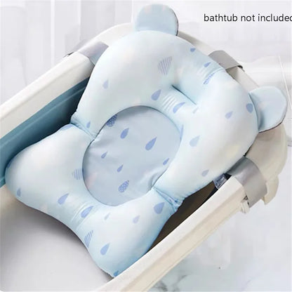 Non-Slip Baby Bath Cushion – Newborn Safety Support Pad & Soft Bathtub Mat