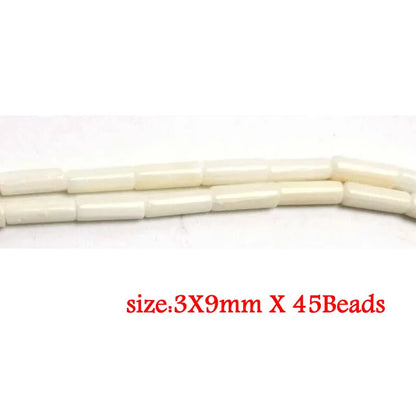Natural Cylindrical Coral Beads – Irregular Loose Jewelry Making Beads for DIY Bracelets, Necklaces & Charm Accessories