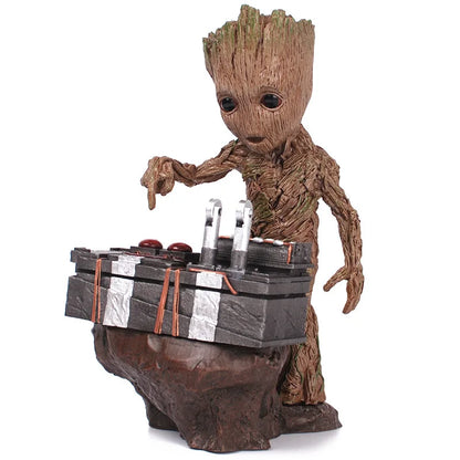 Marvel Guardians of the Galaxy Groot Statue – Cute Baby Tree Man PVC Anime Action Figure Toy Collectible Gift