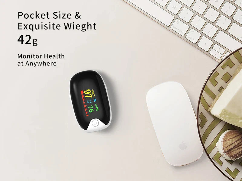 Medical Finger Pulse Oximeter – Oxygen Saturation, Heart Rate Monitor for Adults and Children, Pediatric Health Care Tool