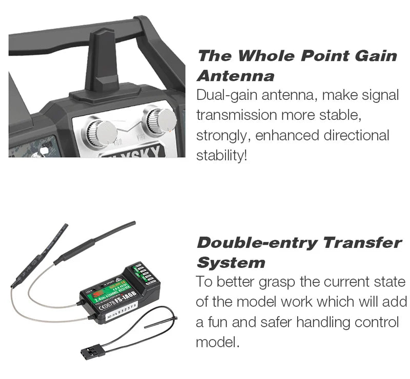 FLYSKY FS-i6x 2.4G 6/10CH AFHDS 2A Radio Transmitter with IA6B/IA10B Receiver — RC Airplane, Helicopter & FPV Racing Drone