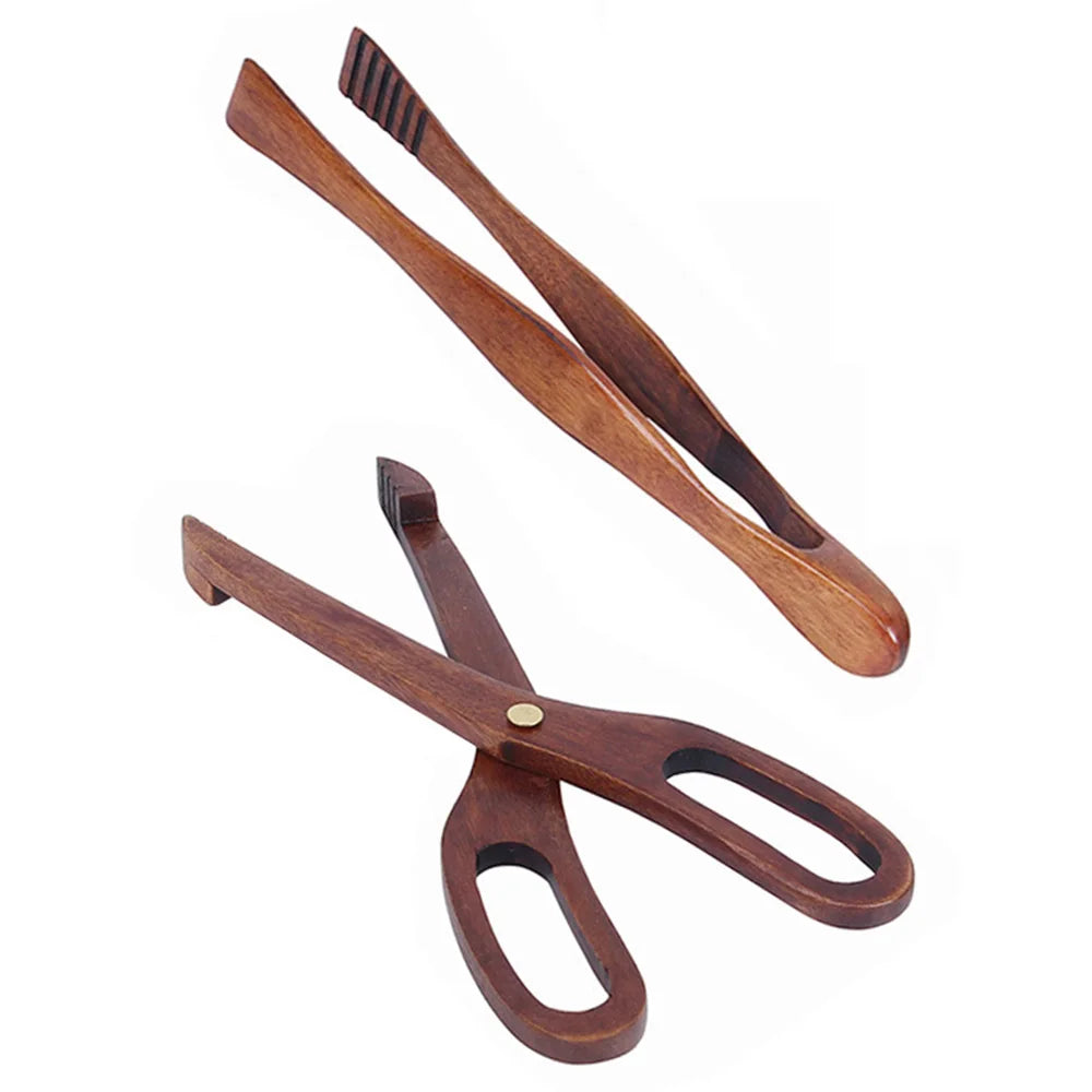 1-7pcs Teak Wood Tableware Set – Natural Wooden Spoons, Colander Spoon & Soup Skimmer Cooking Tool Kit