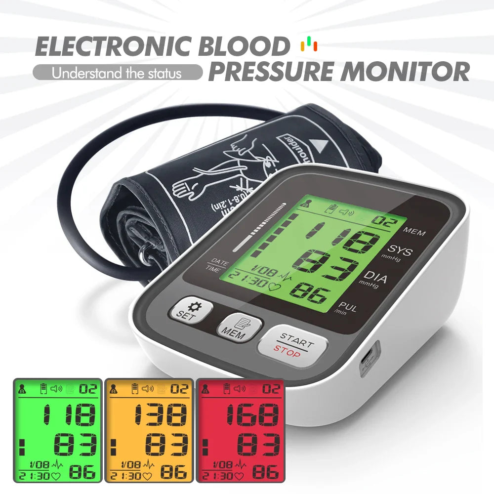 KIUZOU Upper Arm Automatic Blood Pressure Monitor – Sphygmomanometer for Accurate Arterial Pressure Measurement