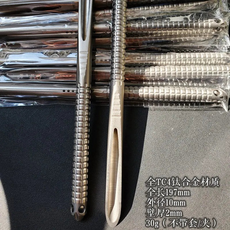 EDC Titanium Alloy Crowbar — Multifunction Outdoor Camping Hand Tool