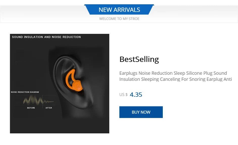 Universal Sleep Earplugs – Noise Reduction Ear Plugs for Comfortable Rest & Noise Blocking