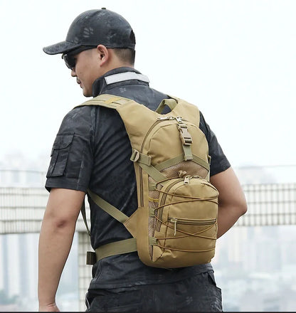 15L Molle Tactical Backpack – Outdoor Sports Bicycle Bag for Cycling, Hiking, Climbing, Camping & Fishing with Hydration Support