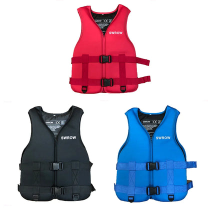 Neoprene Life Jacket for Adults & Children – Buoyancy Vest for Swimming, Boating, Skiing, Drifting & Water Sports