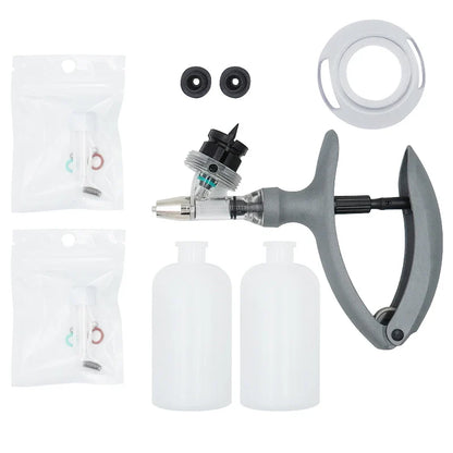 Automatic Veterinary Syringe 1ml/2ml/5ml — Adjustable Continuous Injection for Livestock, Pigs, Cattle, Sheep