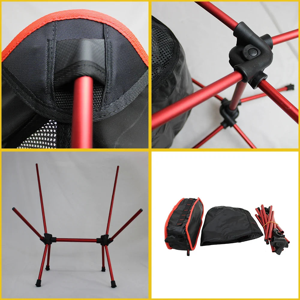 Detachable Portable Folding Moon Chair – Ultralight Outdoor Camping, Beach, Fishing, Hiking Picnic Seat