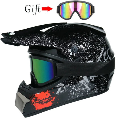 Children's Motorcycle Helmet - Off-Road Motocross Bike Helmet for Downhill & Cycling