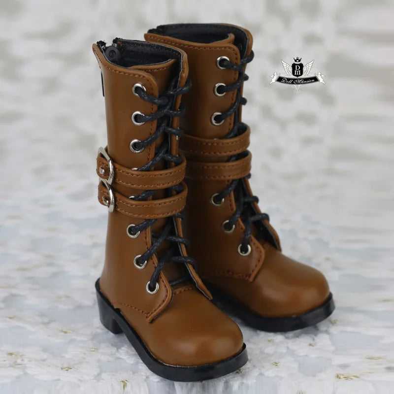 1/4 MSD & 1/3 SD BJD Leather Shoes – Fashion Martin High Boots for Dollfie, DREAM, MID, DK, SOOM, DOD Dolls