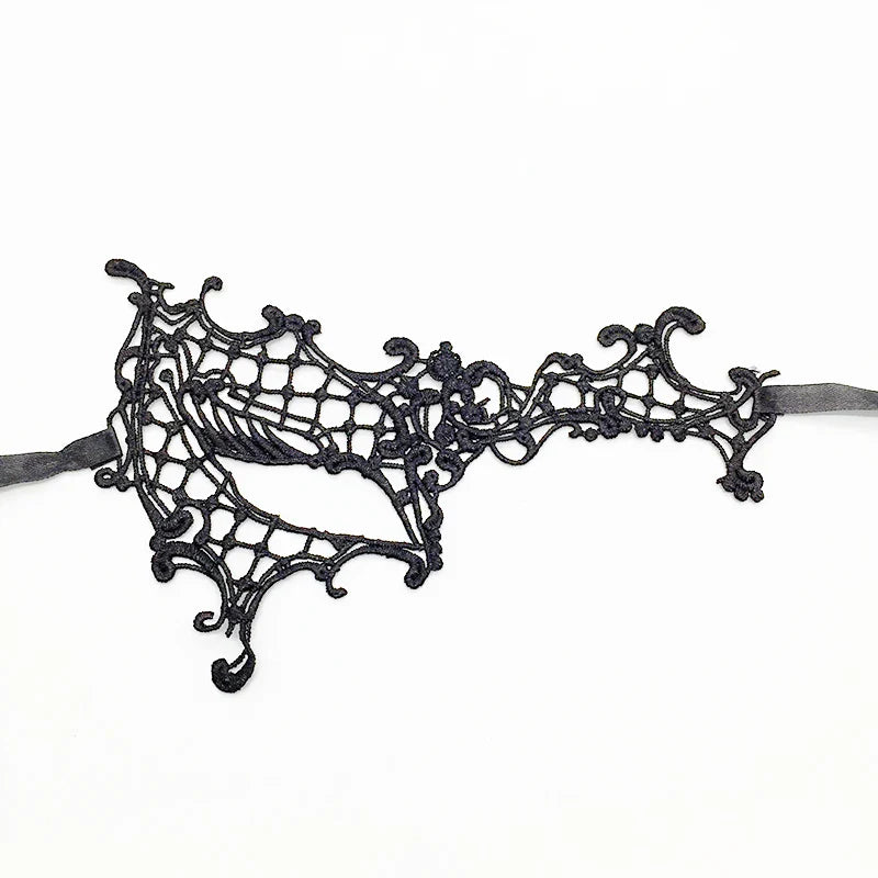 Sexy Lace Eye Mask for Women — Venetian Masquerade, Halloween & Carnival Half-Face Cosplay Party Mask