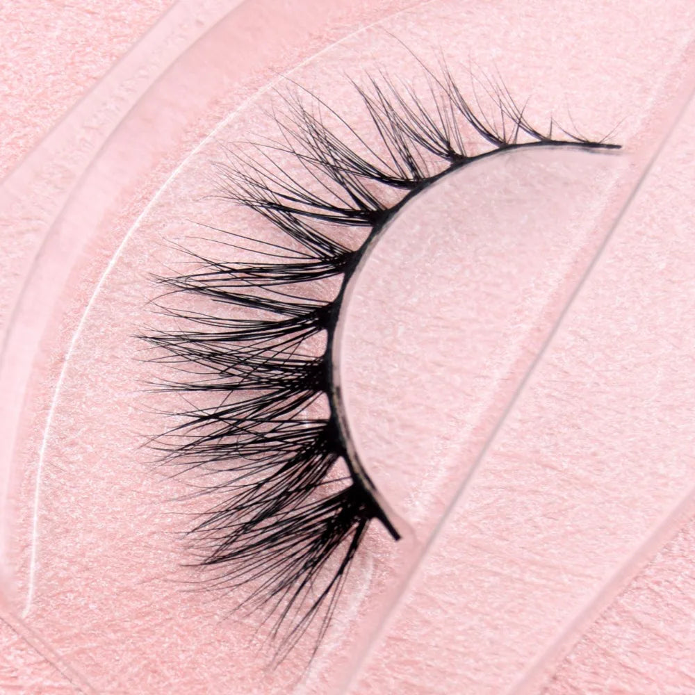 Visofree 3D Mink Eyelashes – Thick Handmade Full Strip Cruelty-Free False Lashes for Makeup M56