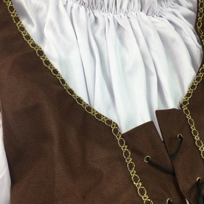 Pirates of the Caribbean Cosplay Costume – Adult Captain Jack Sparrow Outfit for Men & Women, Halloween Party