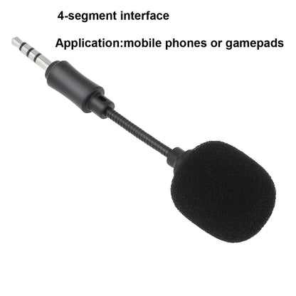 Mini 3.5mm Jack Flexible Capacitive Microphone for Mobile Phone PC Laptop Notebook