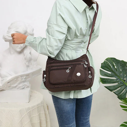 Yogodlns Oxford Waterproof Shoulder Bag – Women’s Casual Crossbody, Large Capacity Multifunction Messenger & Shopping Handbag