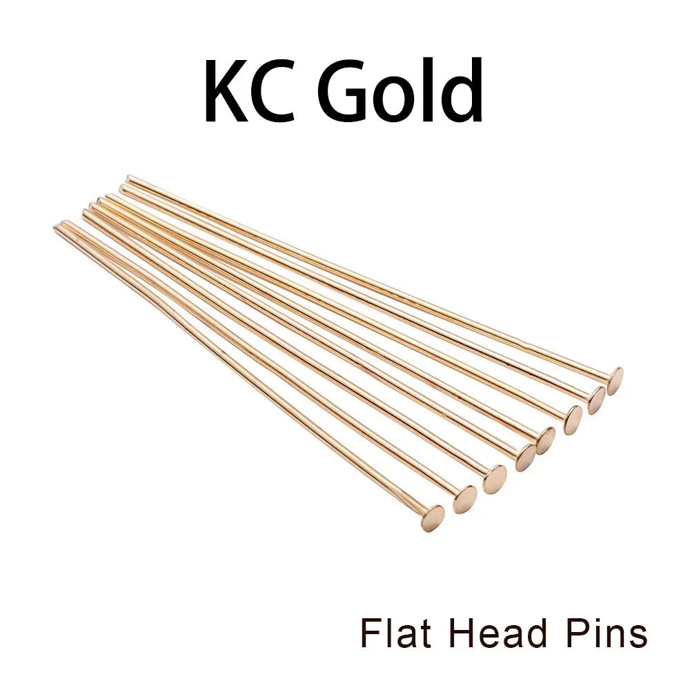 Jewelry Eye Pins & Ball Head Pins - 100/200pcs DIY Findings for Earrings Bracelets Pendants 16-60mm Craft Making Supplies