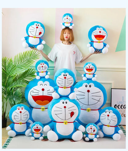 Anime Doraemon Kawaii Plush Toy – Soft Stuffed Animal Doll, Birthday Gift for Kids & Girlfriend
