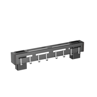 Organize Your Kitchen: Stainless Steel Wall Mounted Knife Holder Shelf - Nail-Free Storage Rack with Hooks for Cutlery - Cabinet Organizer for a Clutter-Free Kitchen