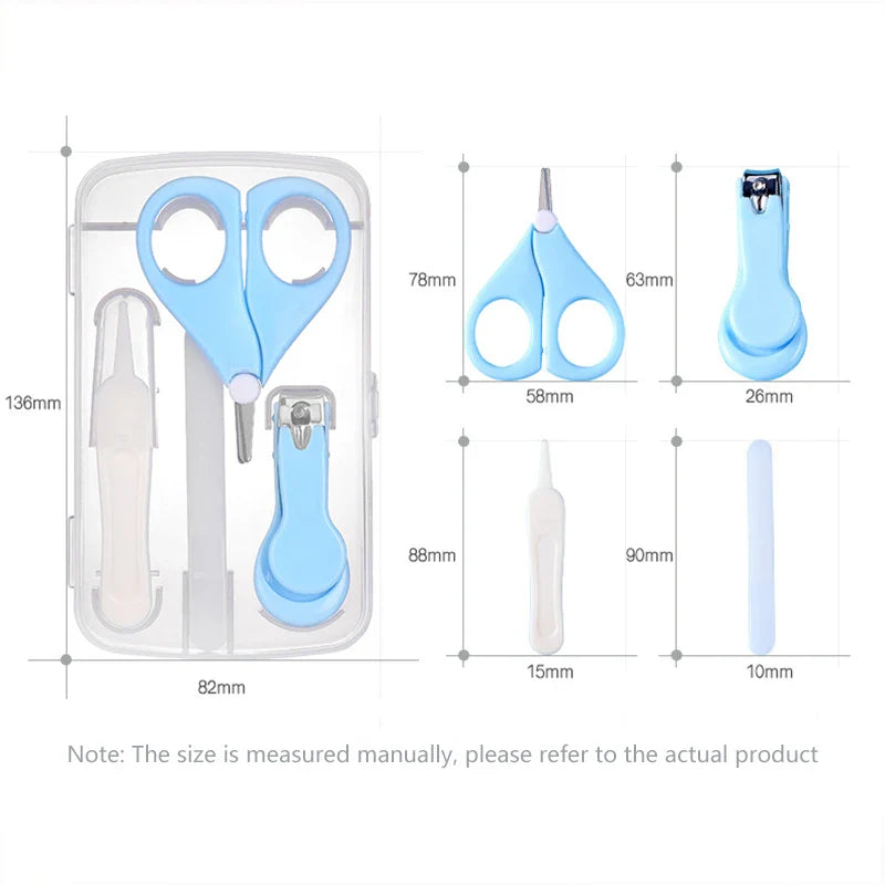 Baby Grooming & Health Care Kit – Multi-Piece Newborn Hygiene Set with Nail Cutter, Scissors & Cleaning Tools for Infant Care