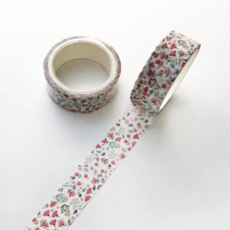 Green Plant Floral Washi Tape – DIY Decorative Adhesive for Scrapbooking, School, & Handmade Crafts
