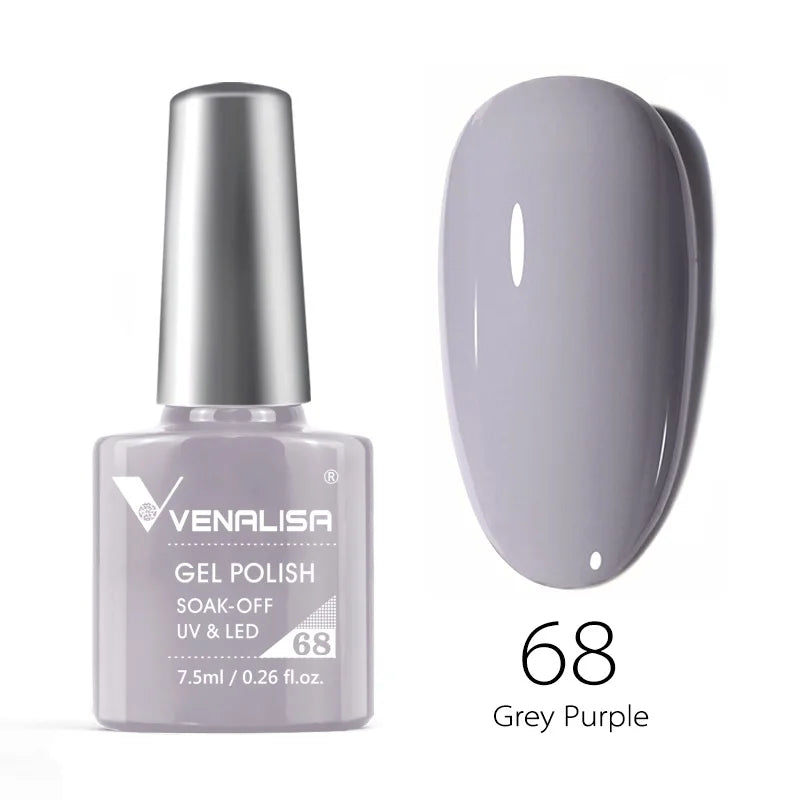 VENALISA 7.5ml HEMA-Free Nail Gel Polish – VIP4 Semi-Permanent Soak-Off UV/LED Gel Varnish, Full Coverage Nail Lacquer
