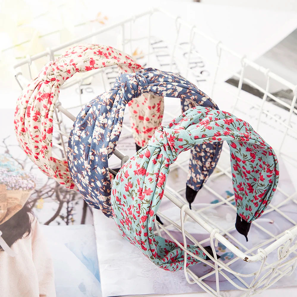 Fashion Leopard Print Headband — Wide Cross Elastic Bow Hairband for Women & Girls Hair Accessories