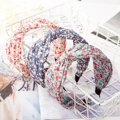 Fashion Leopard Print Headband — Wide Cross Elastic Bow Hairband for Women & Girls Hair Accessories