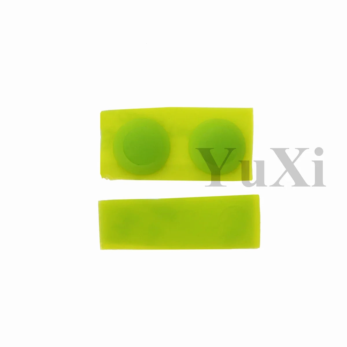 YuXi GBA SP Replacement Kit - Screw Covers & Luminous Dust Plug Rubber Set for Gameboy Advance SP