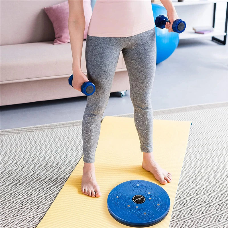 Magnet Waist Twisting Disc Fitness Balance Board - Weight Loss Trainer with Magnetic Massage - Wriggling Plate Twister Exercise Equipment