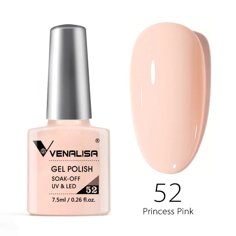 VENALISA 7.5ml HEMA-Free Nail Gel Polish – VIP4 Semi-Permanent Soak-Off UV/LED Gel Varnish, Full Coverage Nail Lacquer