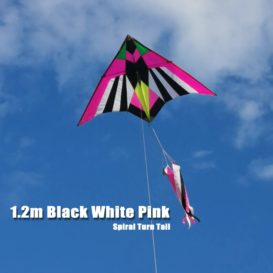1.2M Spinner Windsock Kite - Soft Inflatable Turbine Line Decoration with Carry Bag