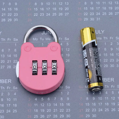 KK&FING 3-Digit Combination Padlock – Luggage, Gym Locker, and Drawer Safe Lock for Travel and Security