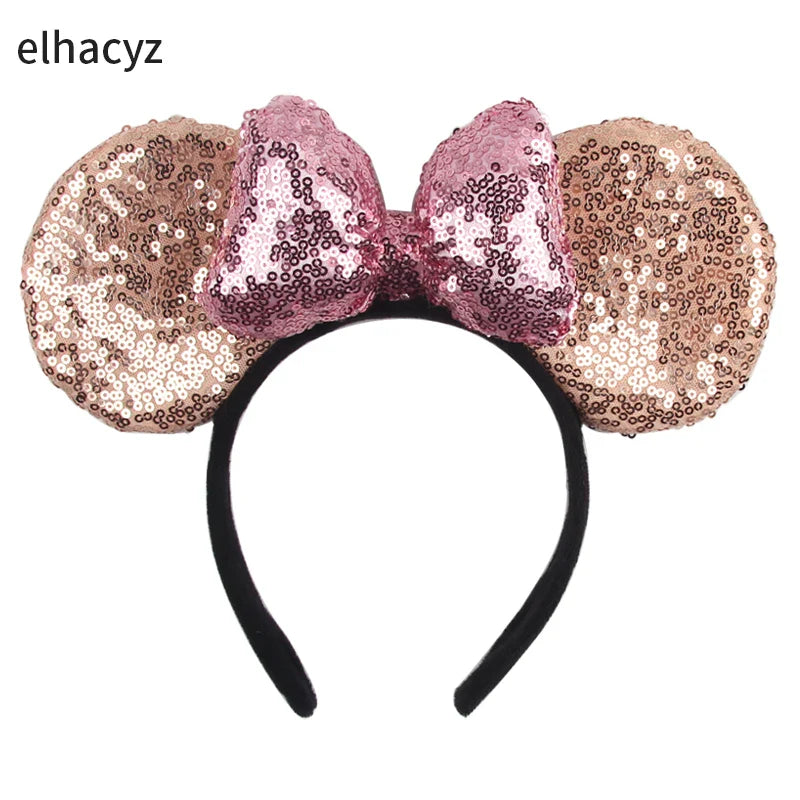 Big Classic Polka Dot Bow Minnie Mouse Ears Headband – Festival & Party Hairband for Women & Girls, Disney Trip Accessories