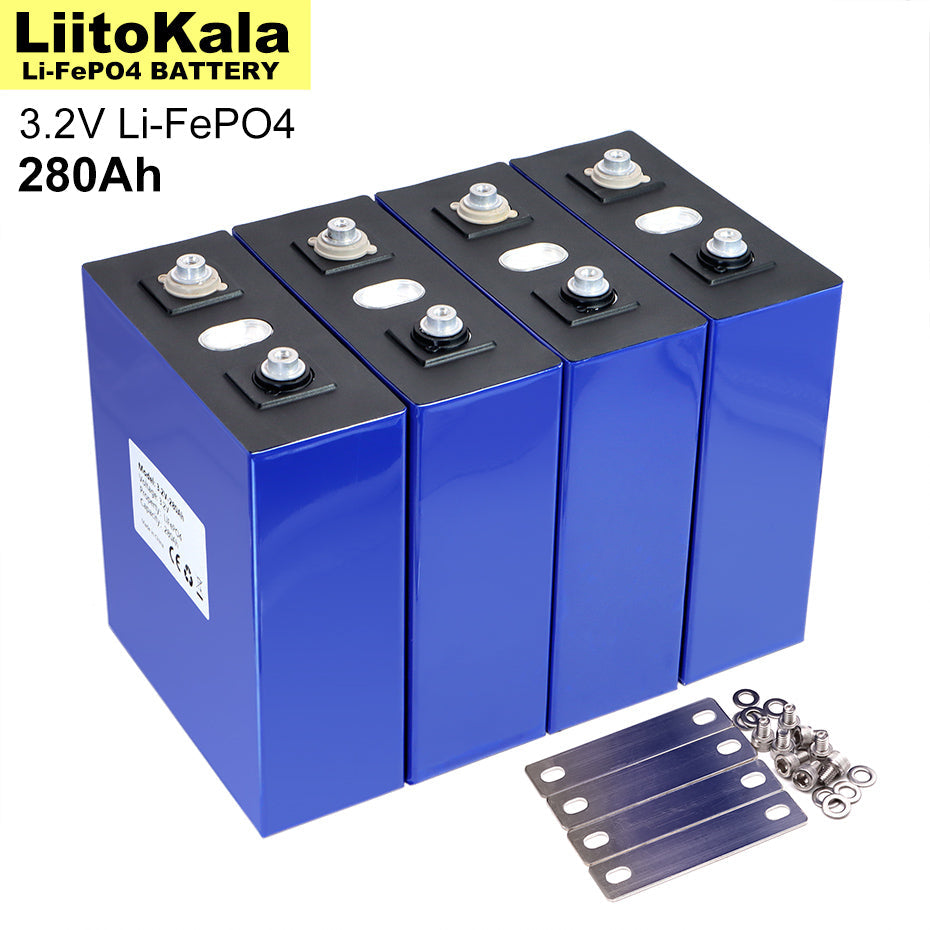 Grade A 3.2V 280Ah LiFePO4 Battery — Lithium Iron Phosphate for 12V/24V E-Scooter, RV & Solar Energy Storage