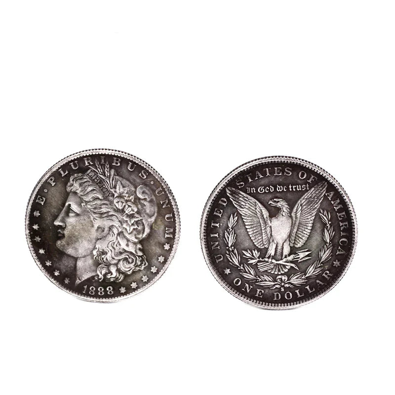 Steel Morgan Dollar Coin (3.8cm) – Magic Trick Prop for Appearing & Disappearing Coin Performances