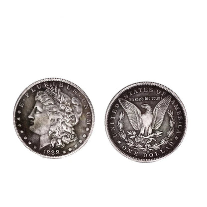 Steel Morgan Dollar Coin (3.8cm) – Magic Trick Prop for Appearing & Disappearing Coin Performances