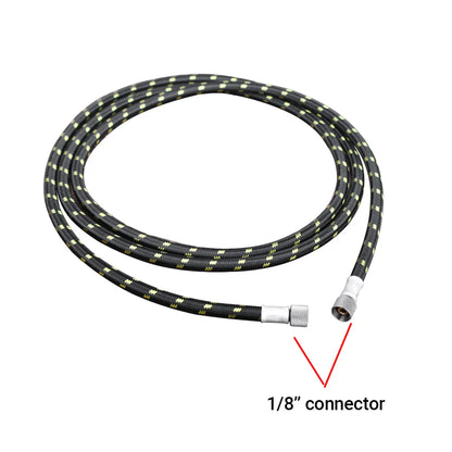 Professional Nylon Braided Airbrush Hose – 1/8" x 1.8m (5.9ft) Standard Fitting for Airbrush DIY