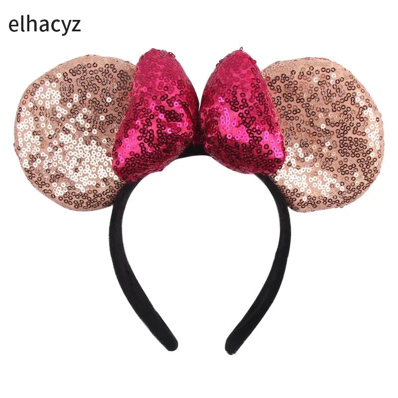 Big Classic Polka Dot Bow Minnie Mouse Ears Headband – Festival & Party Hairband for Women & Girls, Disney Trip Accessories