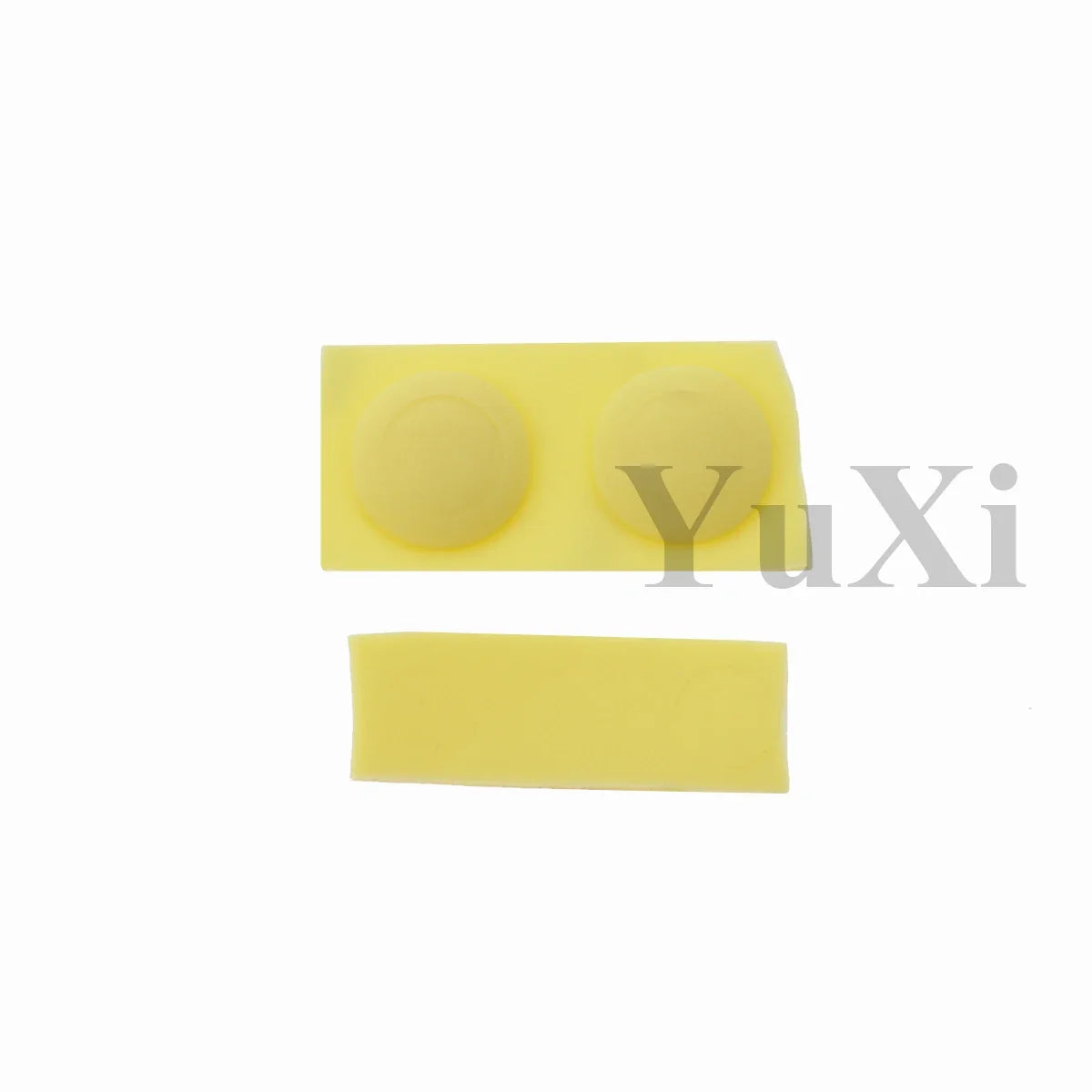 YuXi GBA SP Replacement Kit - Screw Covers & Luminous Dust Plug Rubber Set for Gameboy Advance SP