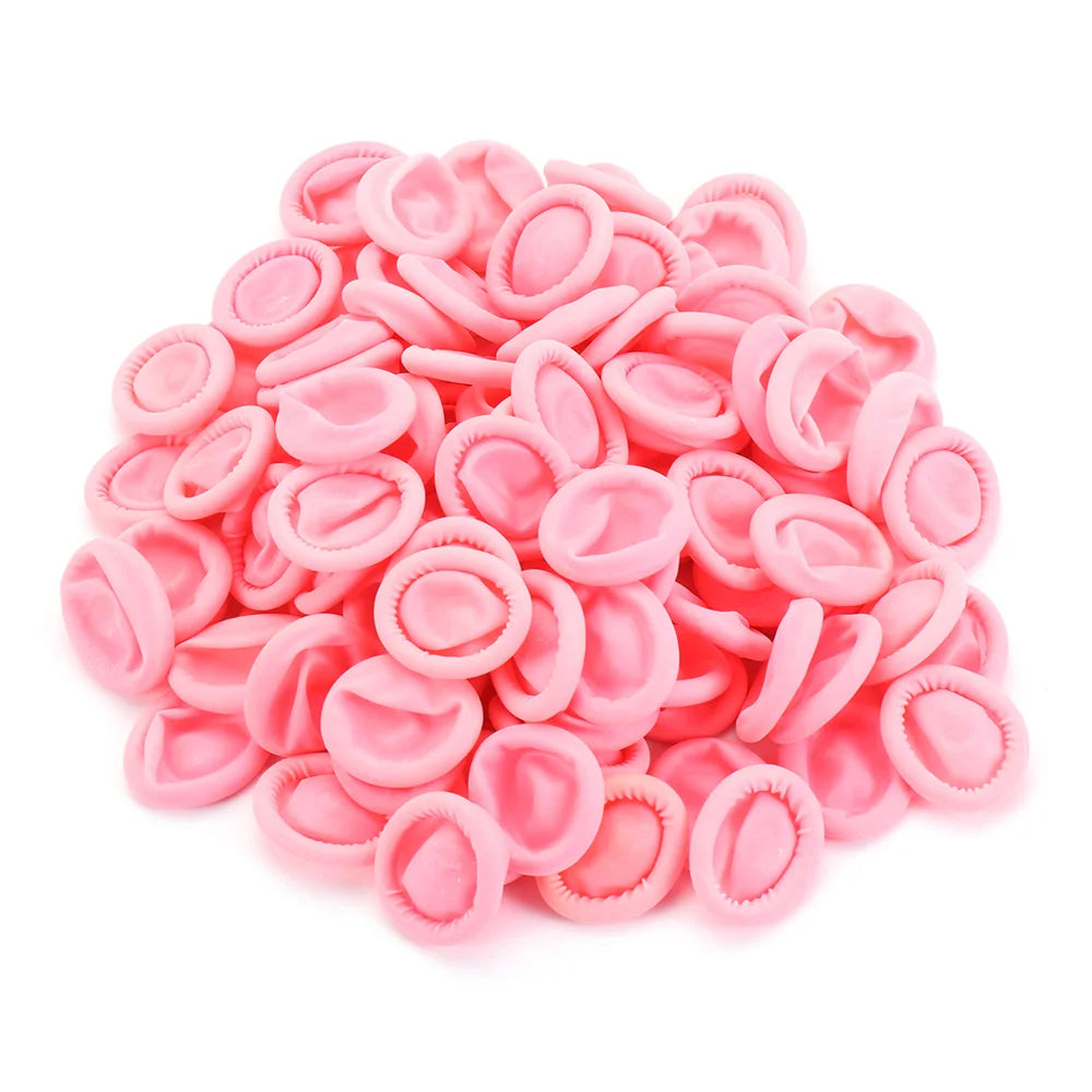 100PCS Disposable Latex Finger Cots – Non-Slip Anti-Static Rubber Finger & Thumb Protectors
